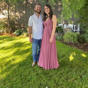 David’s Bridal Spaghetti Strap bridesmaid dress
